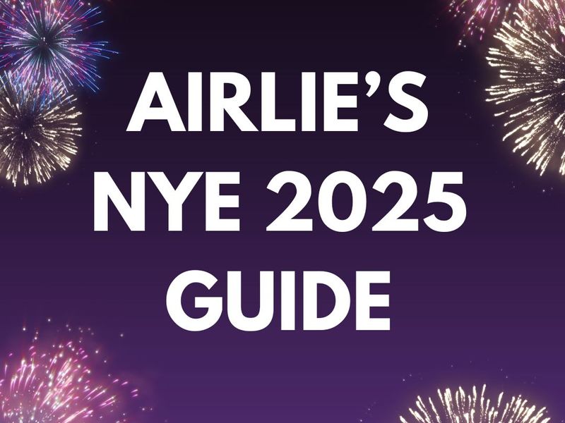 Graphic of a guide to NYE in Airlie Beach