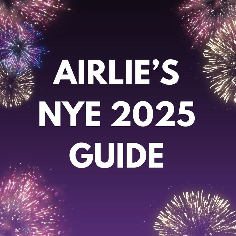 Graphic of a guide to NYE in Airlie Beach